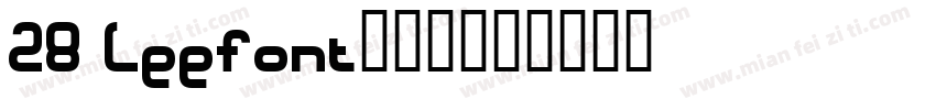 28 Leefont蒙黑体字体转换